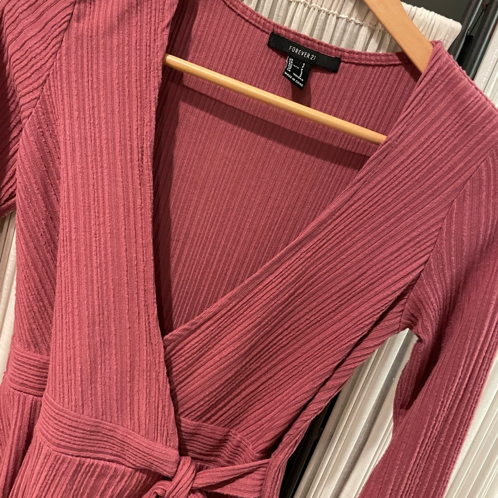 Wrap Sweater Dress